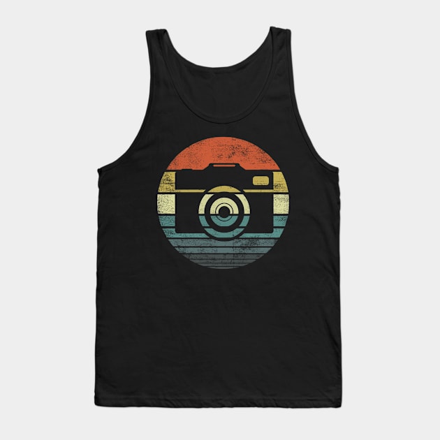 Retro Vintage Photography Camera Design Tank Top by stayilbee